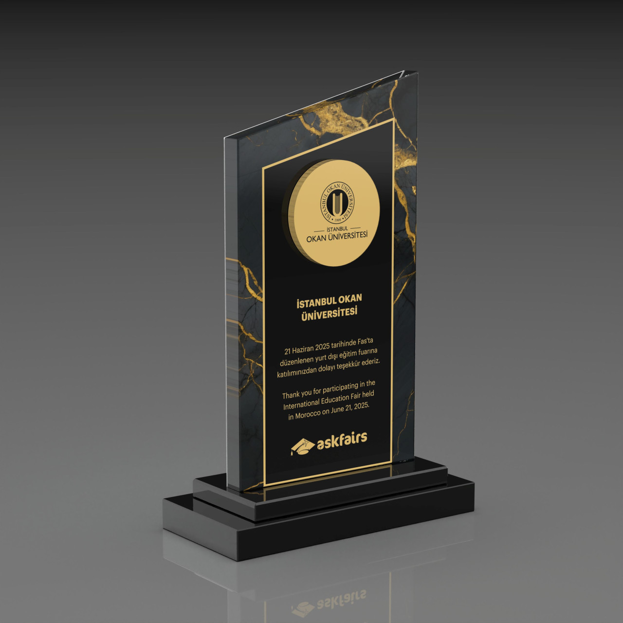 PB807 Kristal Plaket