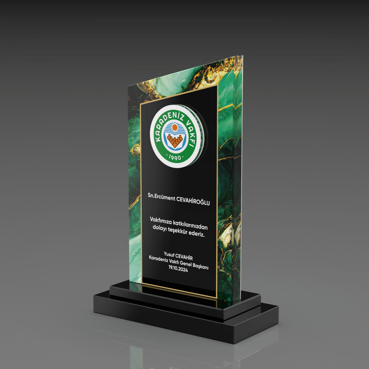 PB809 Kristal Plaket