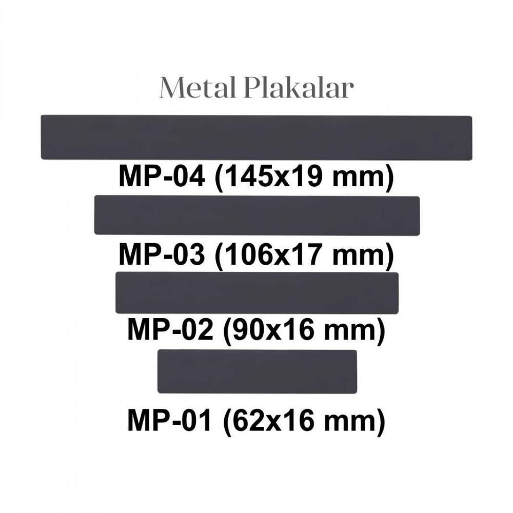 Metal Plaka ( 107 x 17 mm )