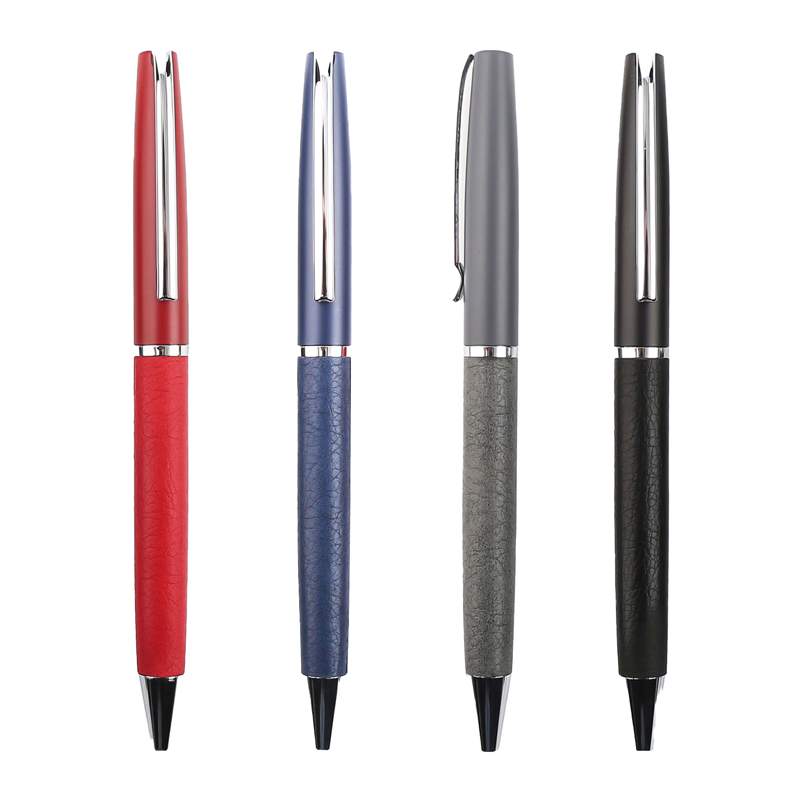 SALİHLİ GRİ METAL DERİLİ TÜKENMEZ KALEM