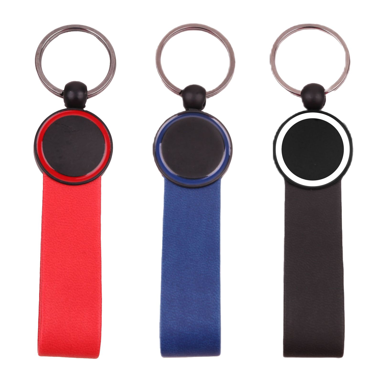 AYDER SİYAH METAL-DERİ ANAHTARLIK