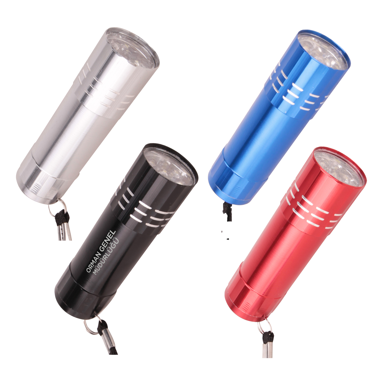 KANARYA GÜMÜŞ 9 LED EL FENERİ