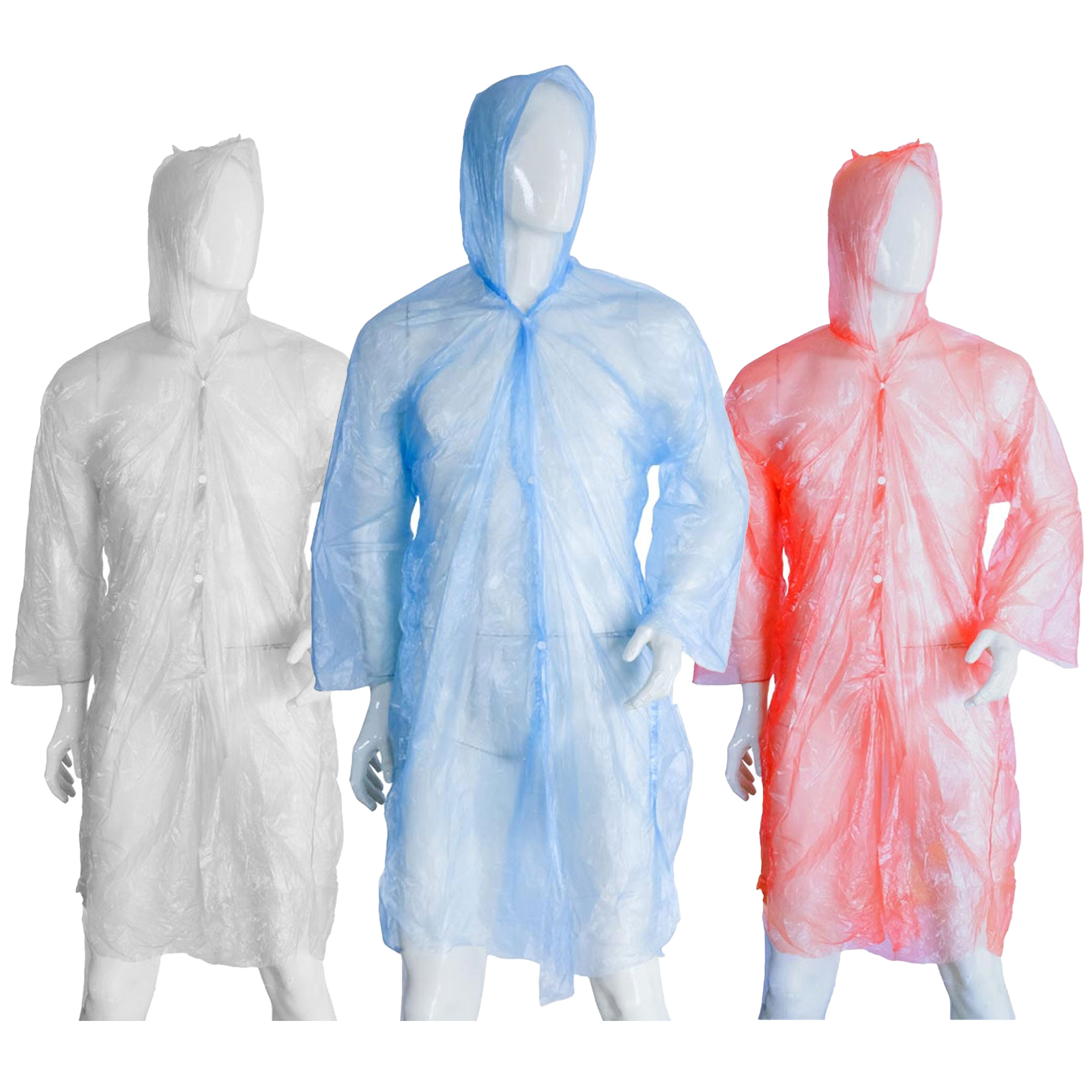 TEK KULLANIMLIK  ŞEFFAF XL YAĞMURLUK