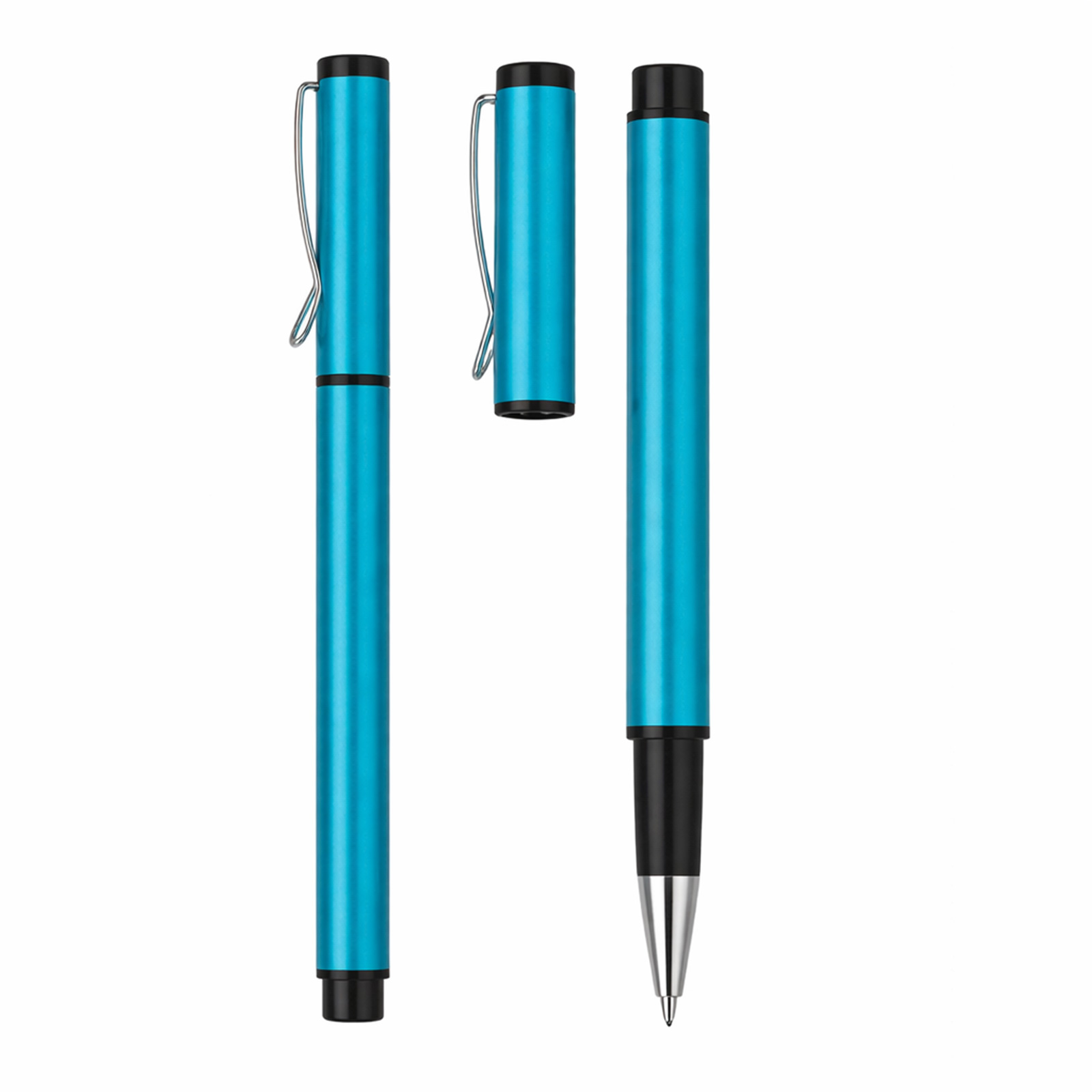 YAPRAKLI TURKUAZ ROLLER KALEM