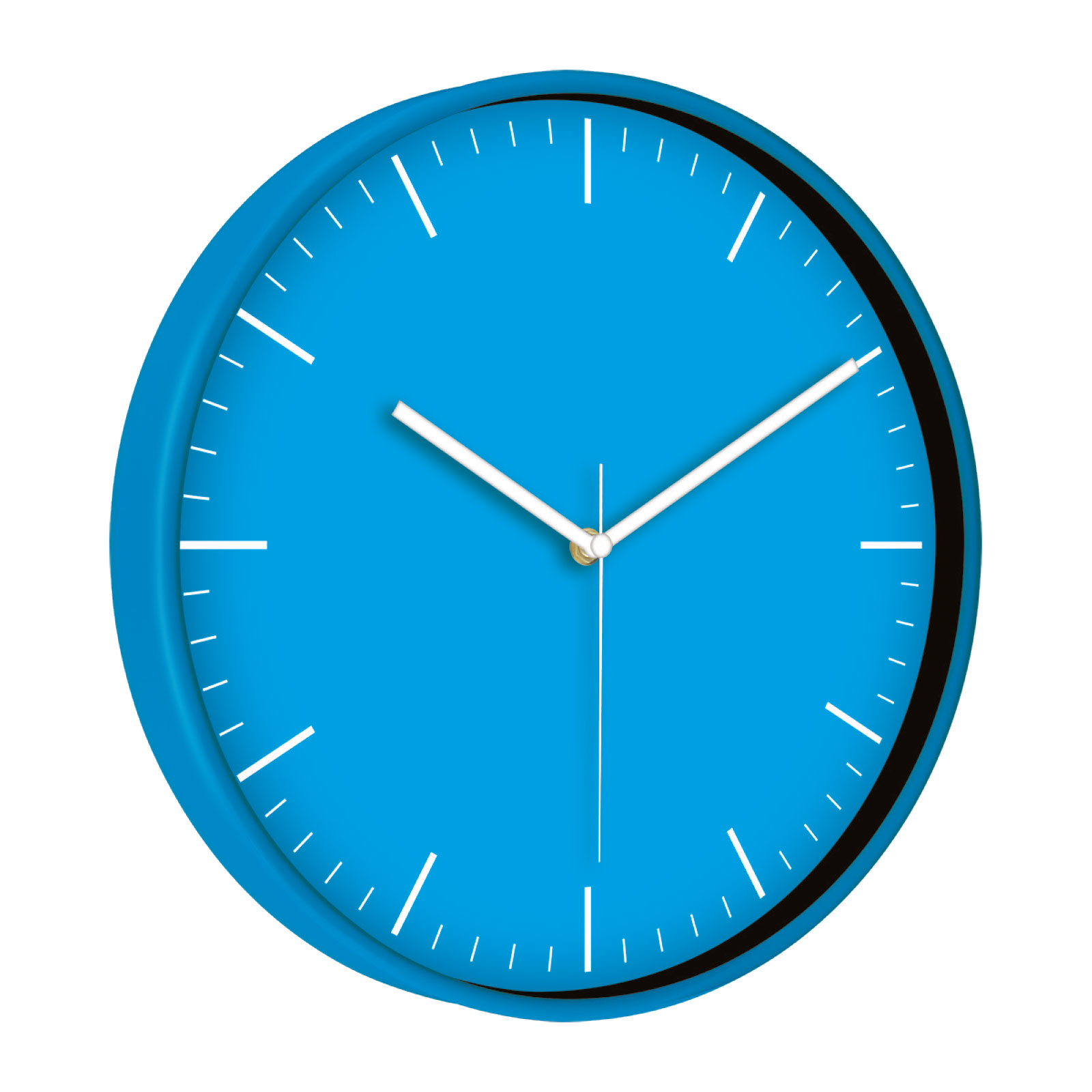 MİMAS186 MAVİ PLASTİK KASA DUVAR SAATİ (380 MM)