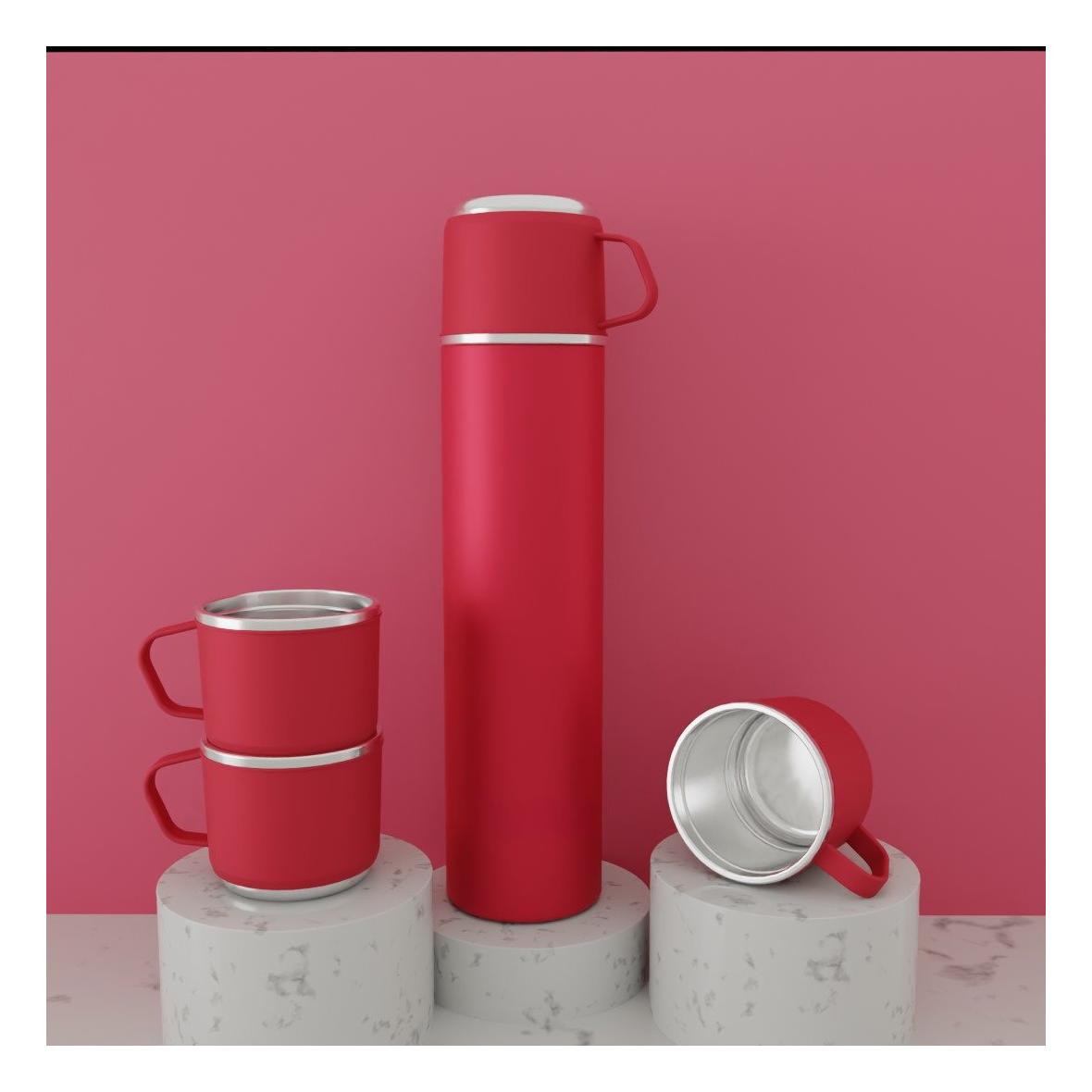 4 Bardaklı Kurumsal ve Kişiye Özel Termos Seti