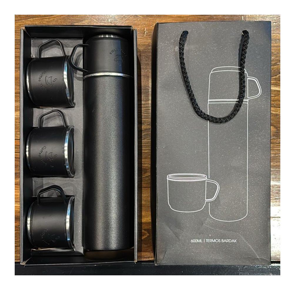 4 Bardaklı Kurumsal ve Kişiye Özel Termos Seti