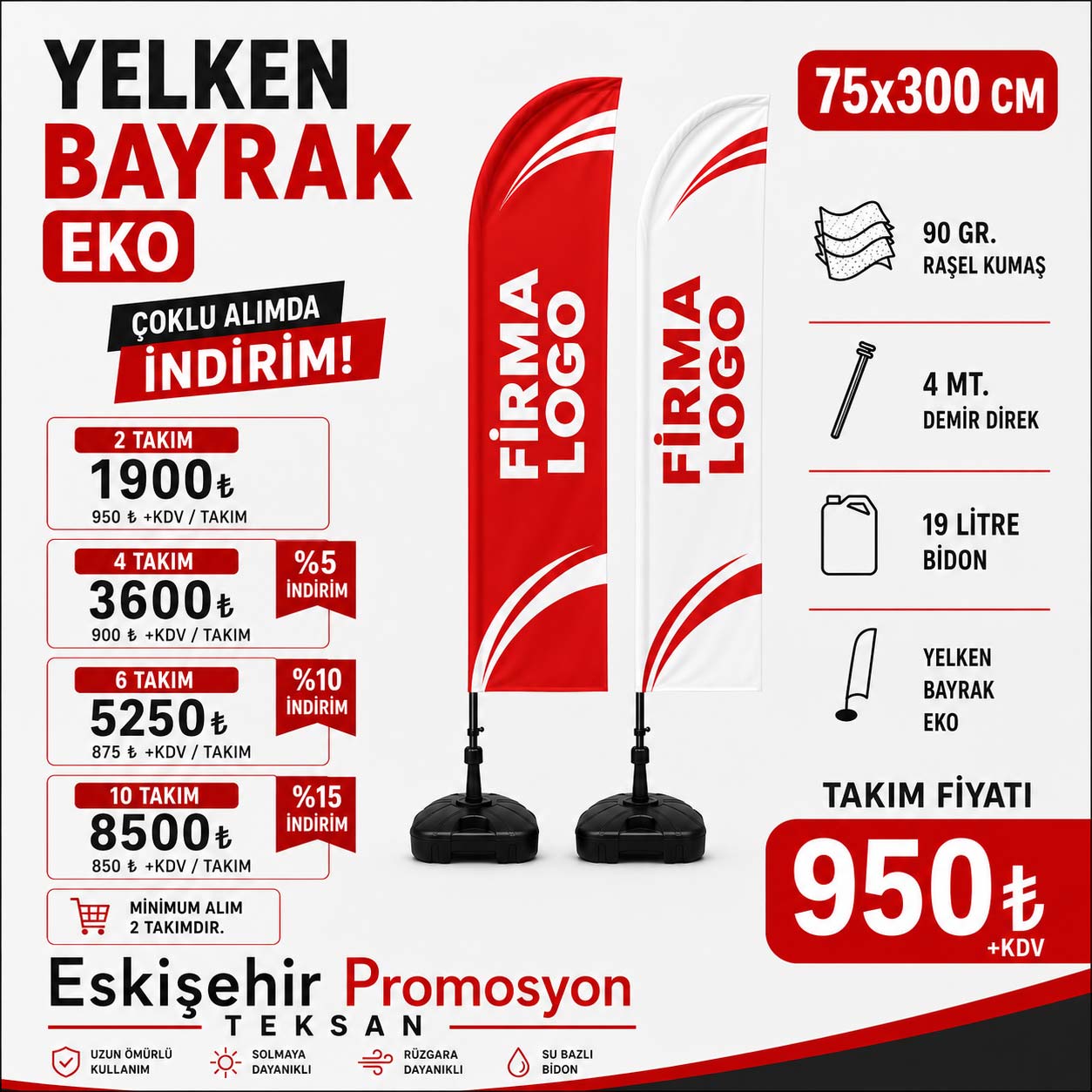 Kampanyalı Yelken Bayrak